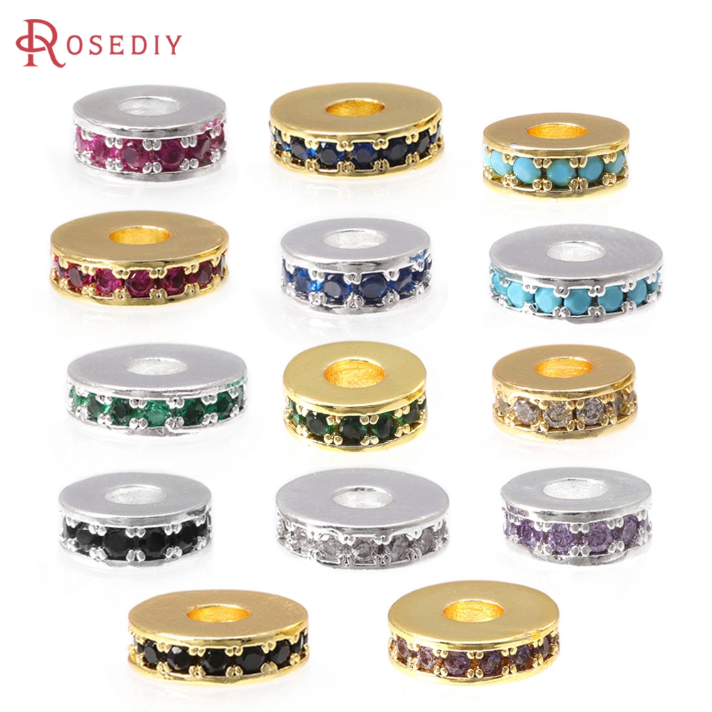 Coupling 8Mm - 6PCS 6MM 8MM 18K Gold Farbe