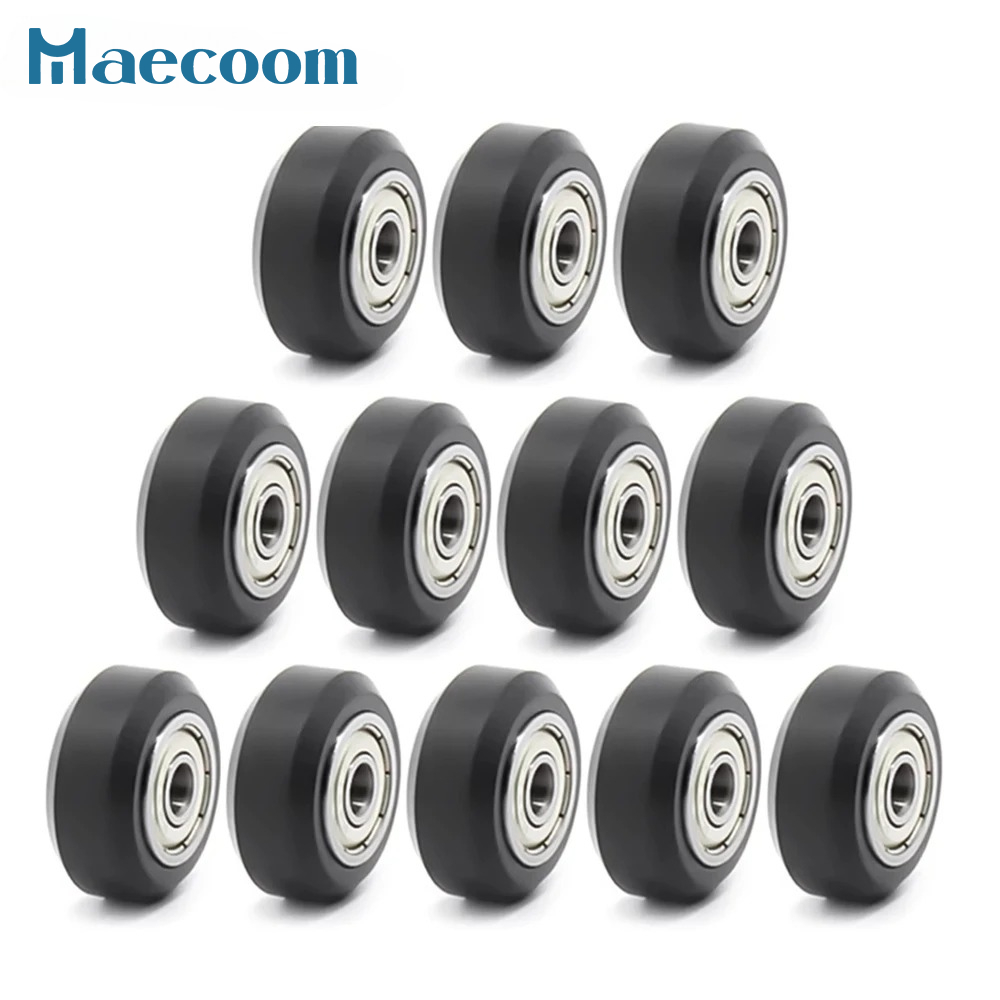 V Slot Wheel - 12/24 Stück CNC-Kunststoff-POM-Rad mit 625zz Umlenkrolle,