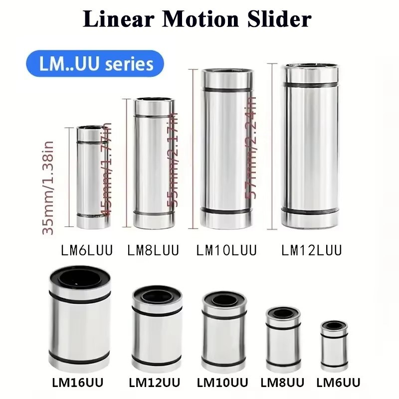 Lm8Uu Bearing - 4/10 Stück LM3UU LM4UU LM5UU LM6UU
