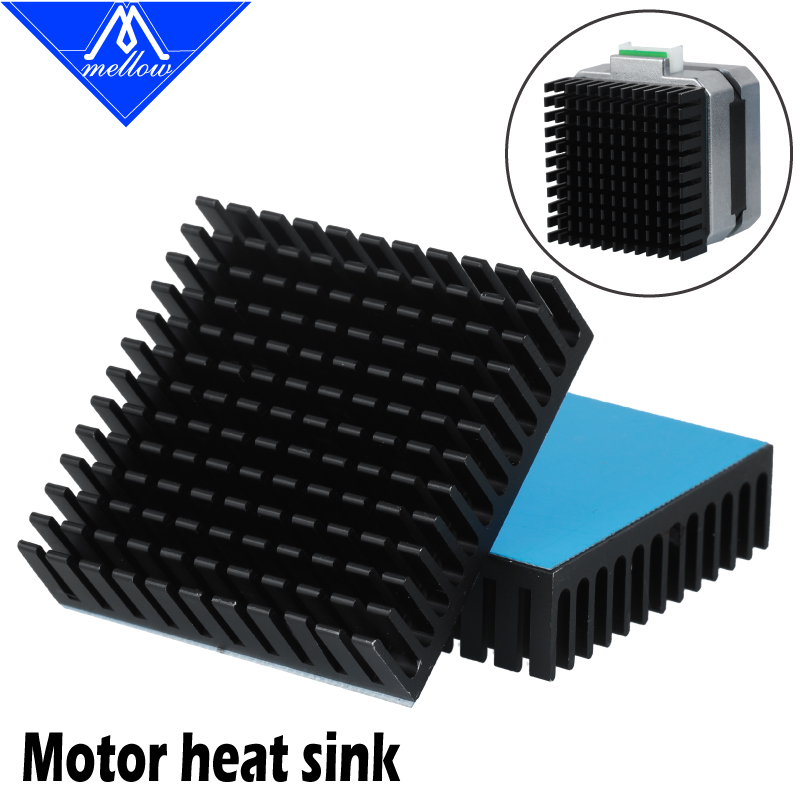 Nema 17 Stepper - Mellow 3D-Drucker Aluminium-Motor-Kühlkörper Extrudierte Wärmeableitung Elektronischer