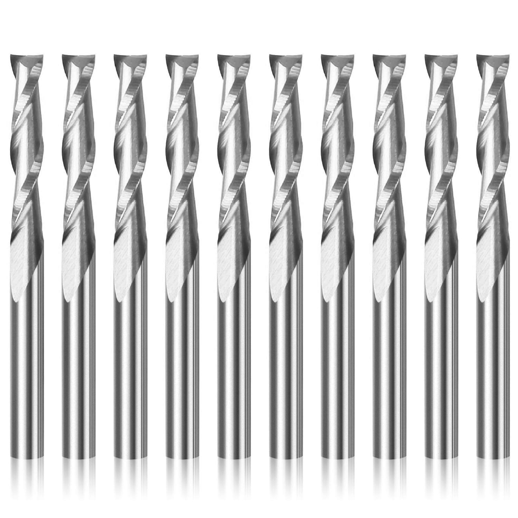 End Mill Set - 10 Stück 3,175 mm 1/8 Zoll