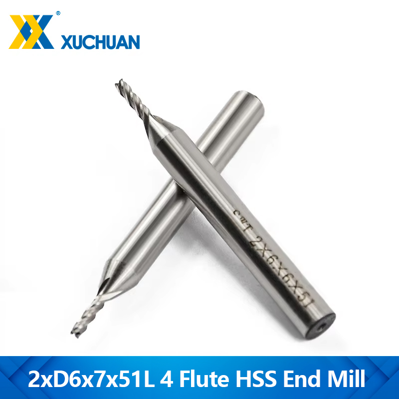 End Mill Set - 1 Stück Durchmesser Frez 2 mm