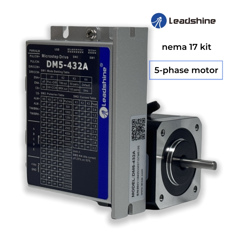 Nema 17 Stepper - Leadshine 0,72 Grad Nema17 CNC-Kit Treiber-Kit