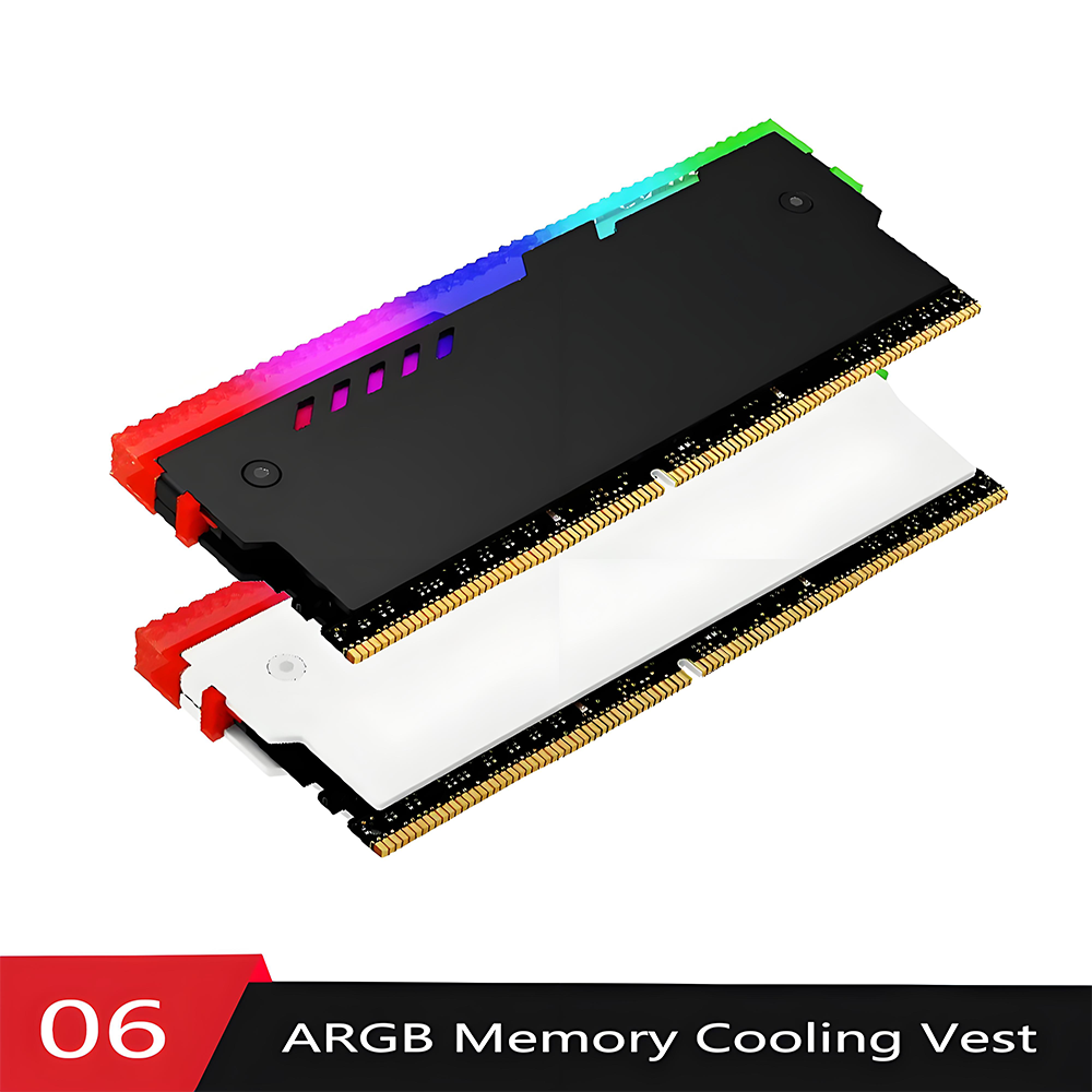 Aluminium Extrusion - Desktop-Computer Ram-Kühlkörper ARGB DDR5 DDR4 DDR3