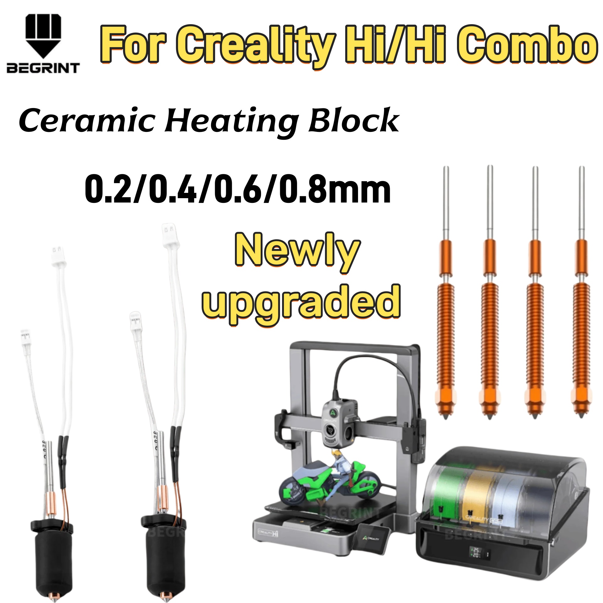 Aluminium Profile 2020 - Hochtemperatur-Keramik-Heizungskit für Creality Hi Hi Combo