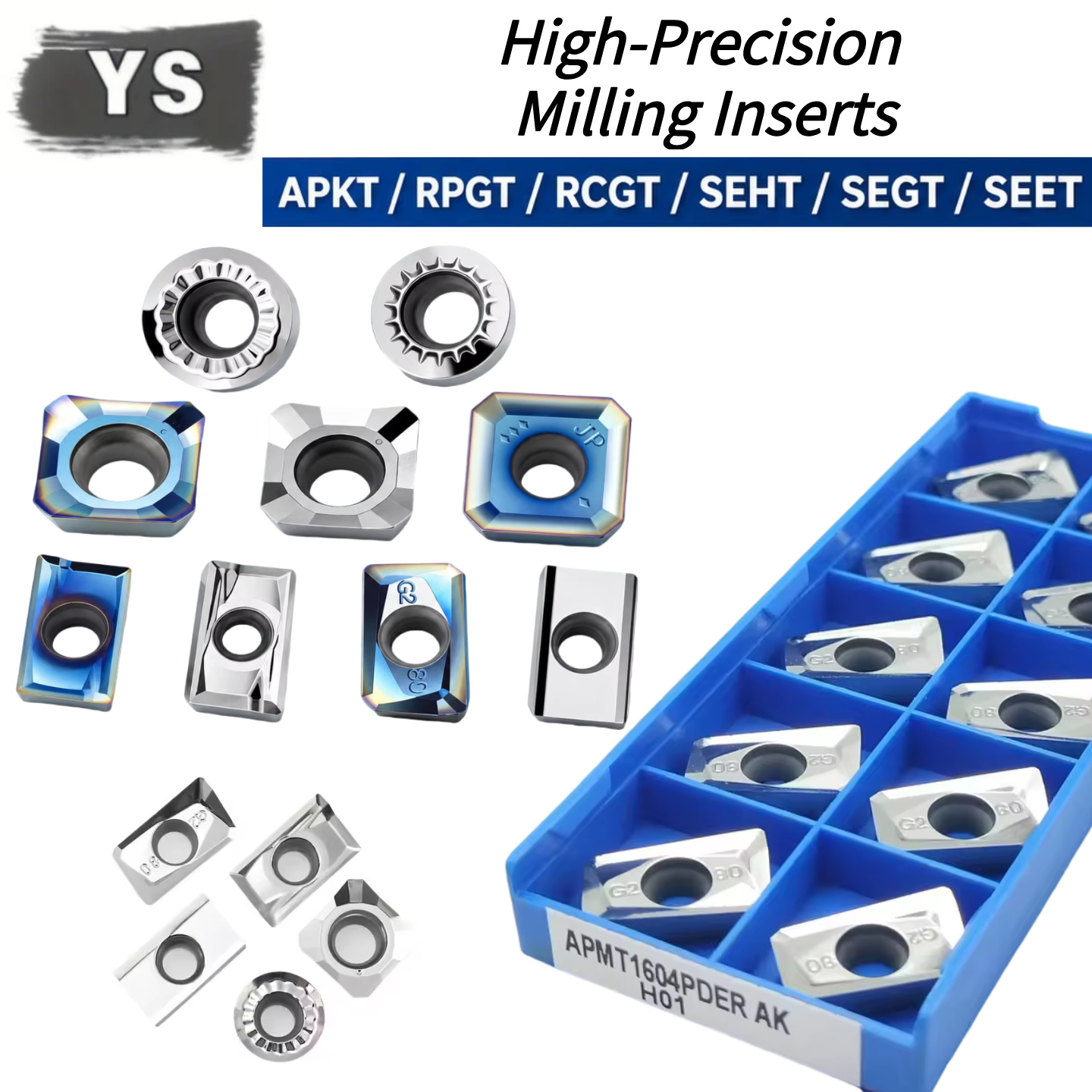 End Mill - 10 Stück APKT APGT RCGT SEHT