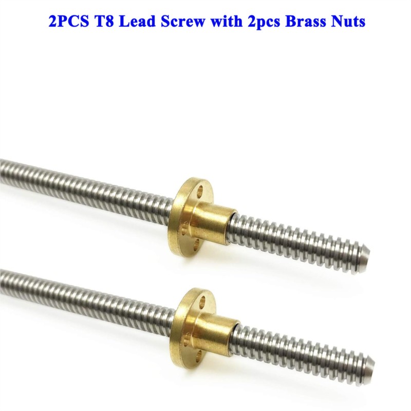Lead Screw 8Mm - 2 Stück T8-Leitspindel, Tr8-Blei, 2 mm,