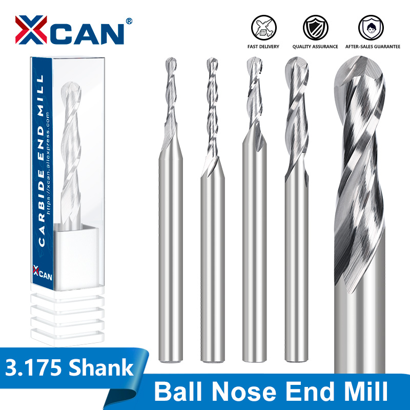 End Mill Set - XCAN 3,175 Schaft Ball Nase Fräsen