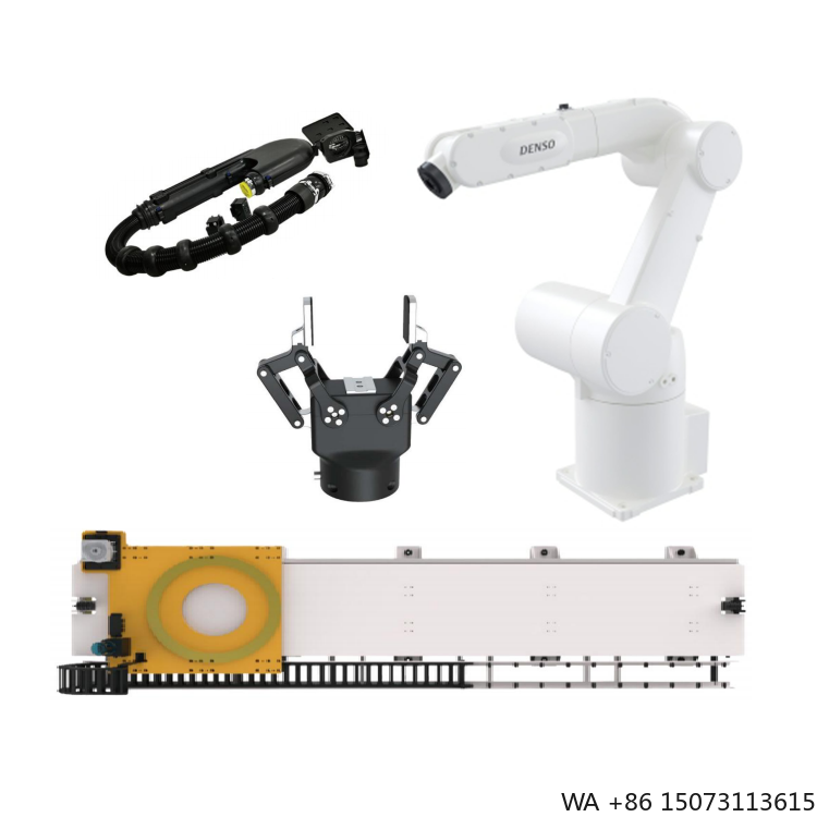 Linear Rail - 6-Achsen CNC-Roboterarm mit Linearführungsschiene, Greifer und