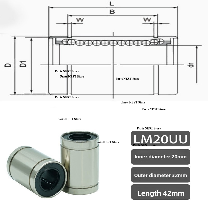 2/5 Stück Linearbuchsen CNC Li – Lm8Uu Bearing Bewertung und Preis