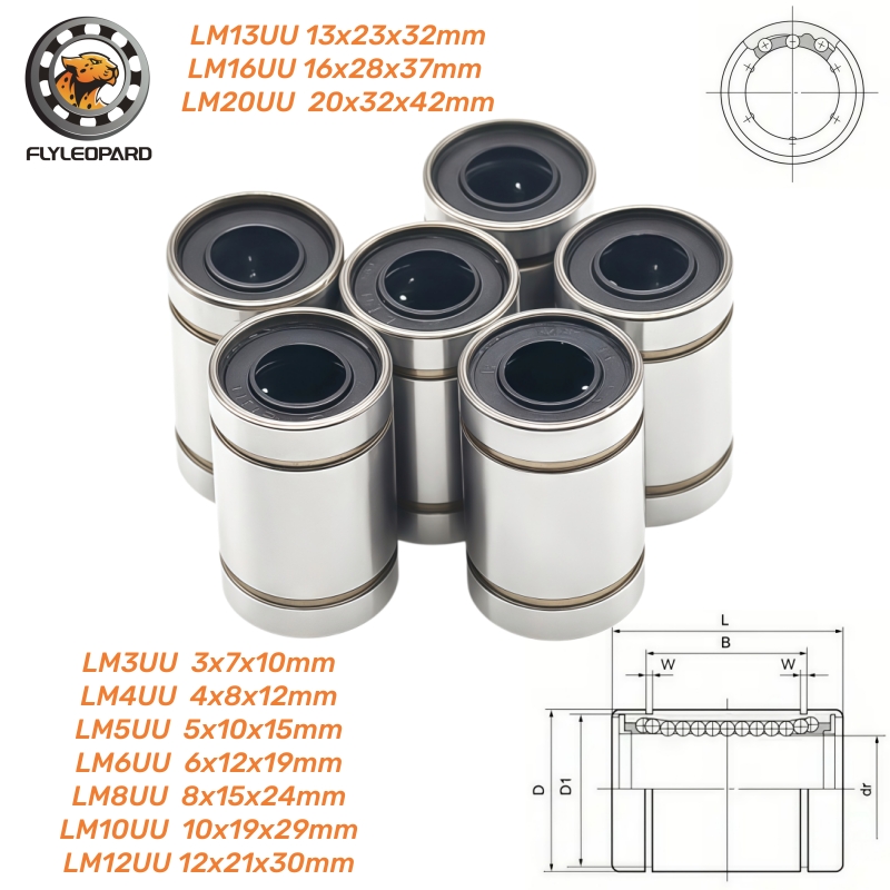 1 Stück LM3UU LM4UU LM6UU LM8U – Lm8Uu Bearing Bewertung und Preis