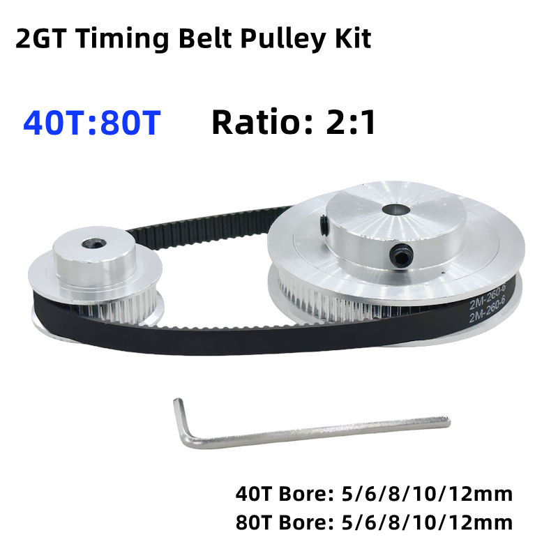 2GT 2M 80Zähne 40T GT2 40Zähne – Gt2 Pulley Bewertung und Preis