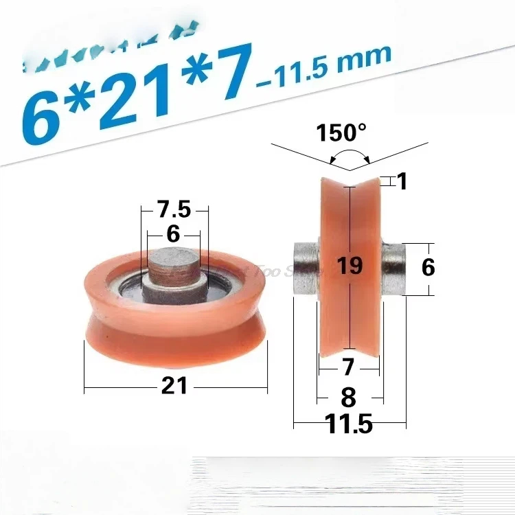5 Stück POM Polyoxymethylen Ku – V Slot Wheel Bewertung und Preis