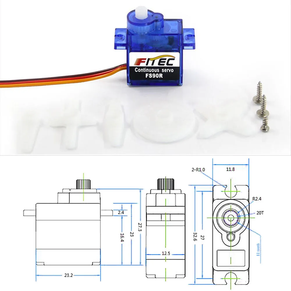 Feetech Mini FS90R Micro Servo – Servo 9G Bewertung und Preis