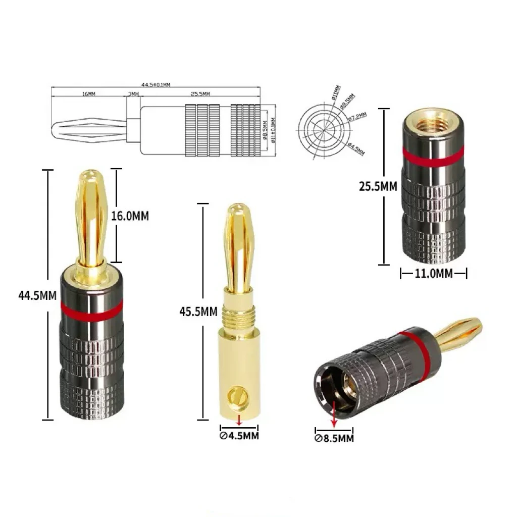 1-10 Stück Bananenstecker ohne – Coupling 8Mm Bewertung und Preis
