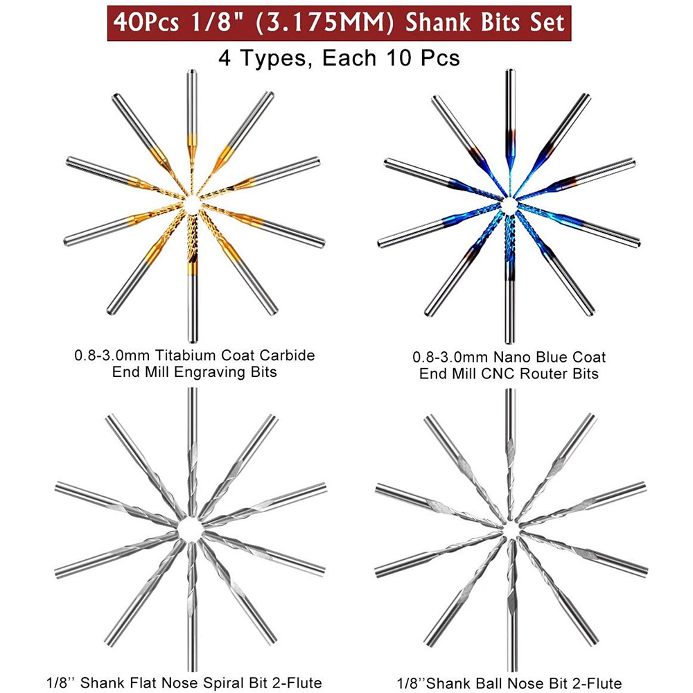 Twotrees Schaftfräser Gravur B – End Mill Set Bewertung und Preis