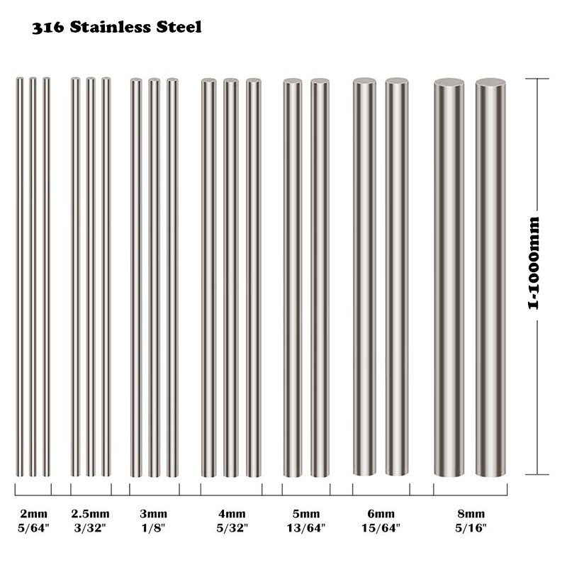 1 Stück 316 Edelstahl 6mm 8mm  – Linear Rod 8Mm Bewertung und Preis