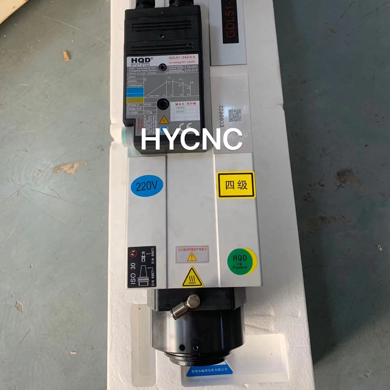 4,5 kW ATC-Spindel Iso30-Motor – Spindle Motor Bewertung und Preis