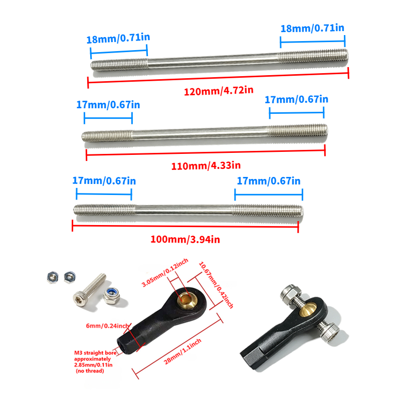 Set bestehend aus 2 M3 Kunstst – Ball Screw Bewertung und Preis