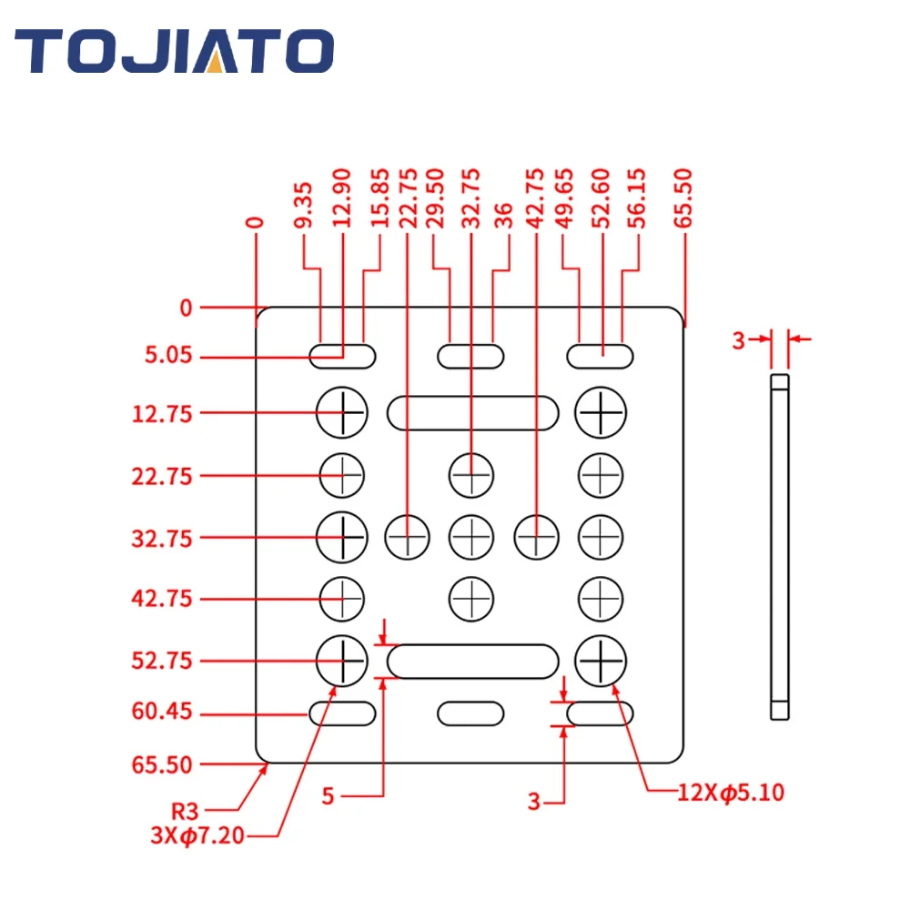 Tojiato V Gantry Plate X-Axis  – V Slot Wheel Bewertung und Preis