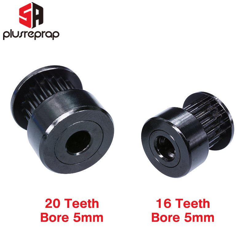 2/5 PCS GT2 16/20 Zähne Schwar – Gt2 Pulley Bewertung und Preis