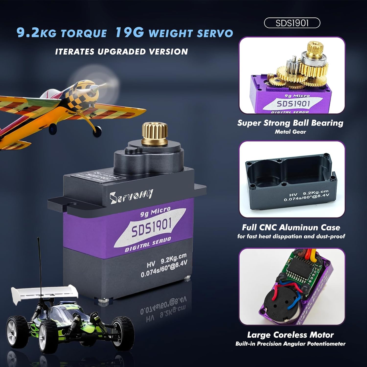 SERVOMY-SDS1901 Digital 9G Mic – Servo 9G Bewertung und Preis