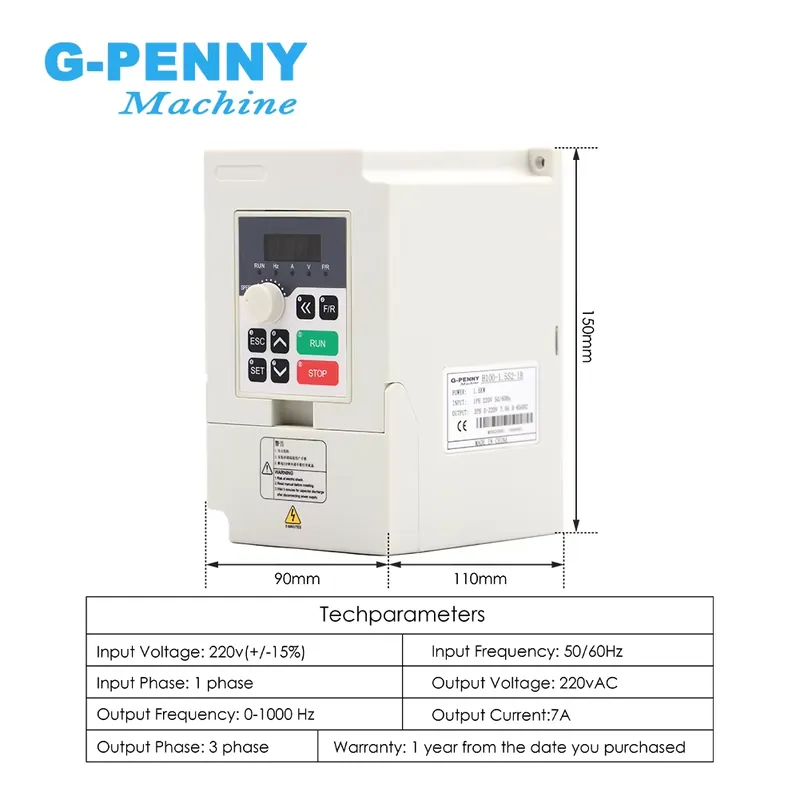 Gpenny 1,5kW ER16 D80mm Wasser – Spindle Motor Bewertung und Preis