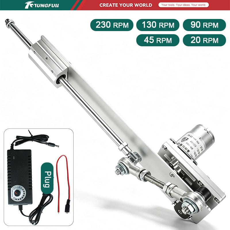 60mm-200mm Hubverstellbarer DC – Linear Rail Bewertung und Preis