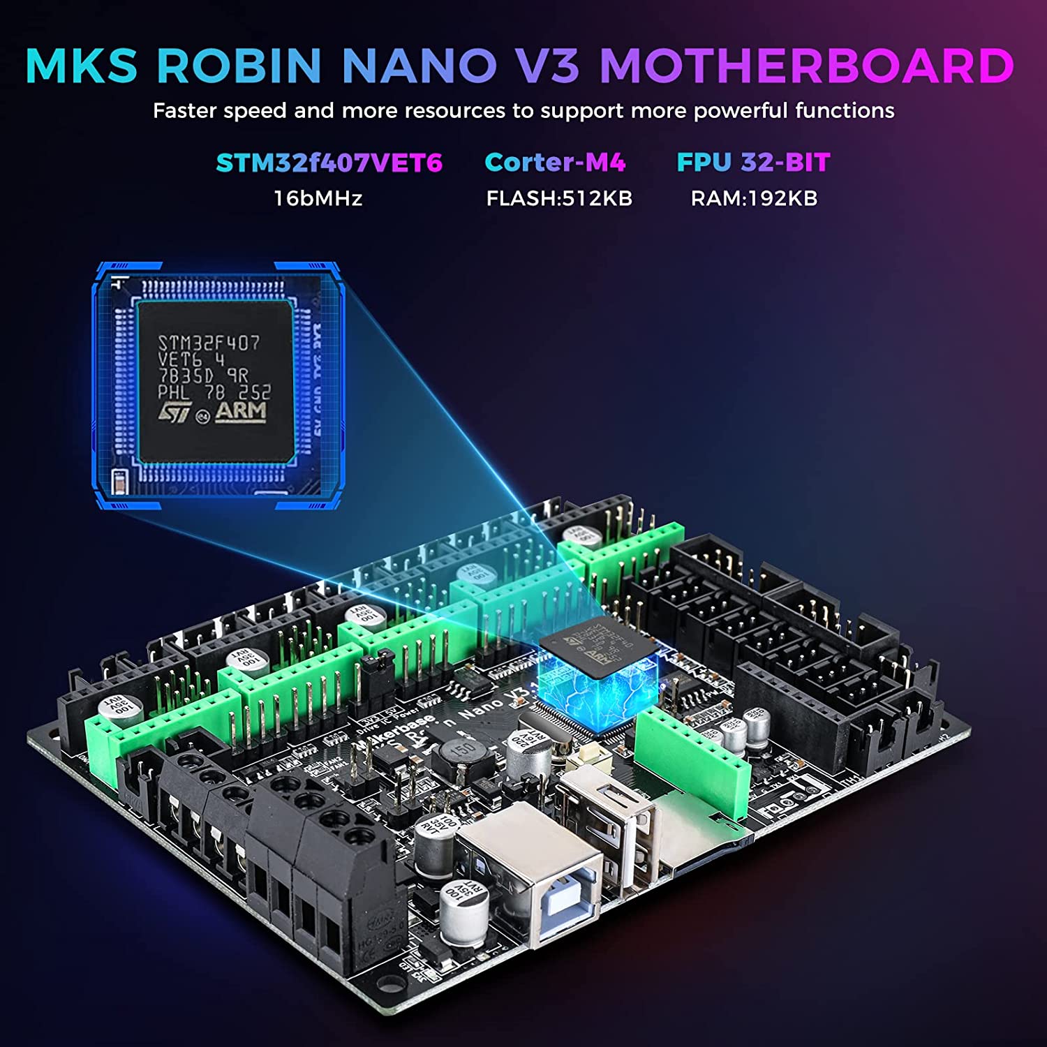 Makerbase MKS Robin Nano V3 32 – Lm8Uu Bearing Bewertung und Preis