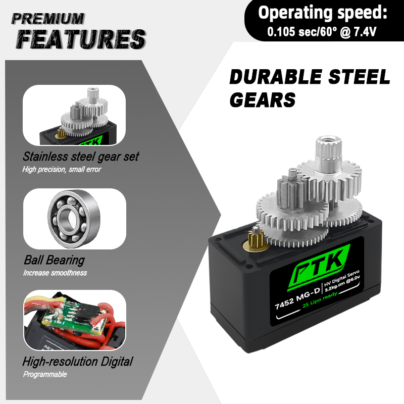 PTK 7452 MG-D 9g Digital Servo – Servo 9G Bewertung und Preis