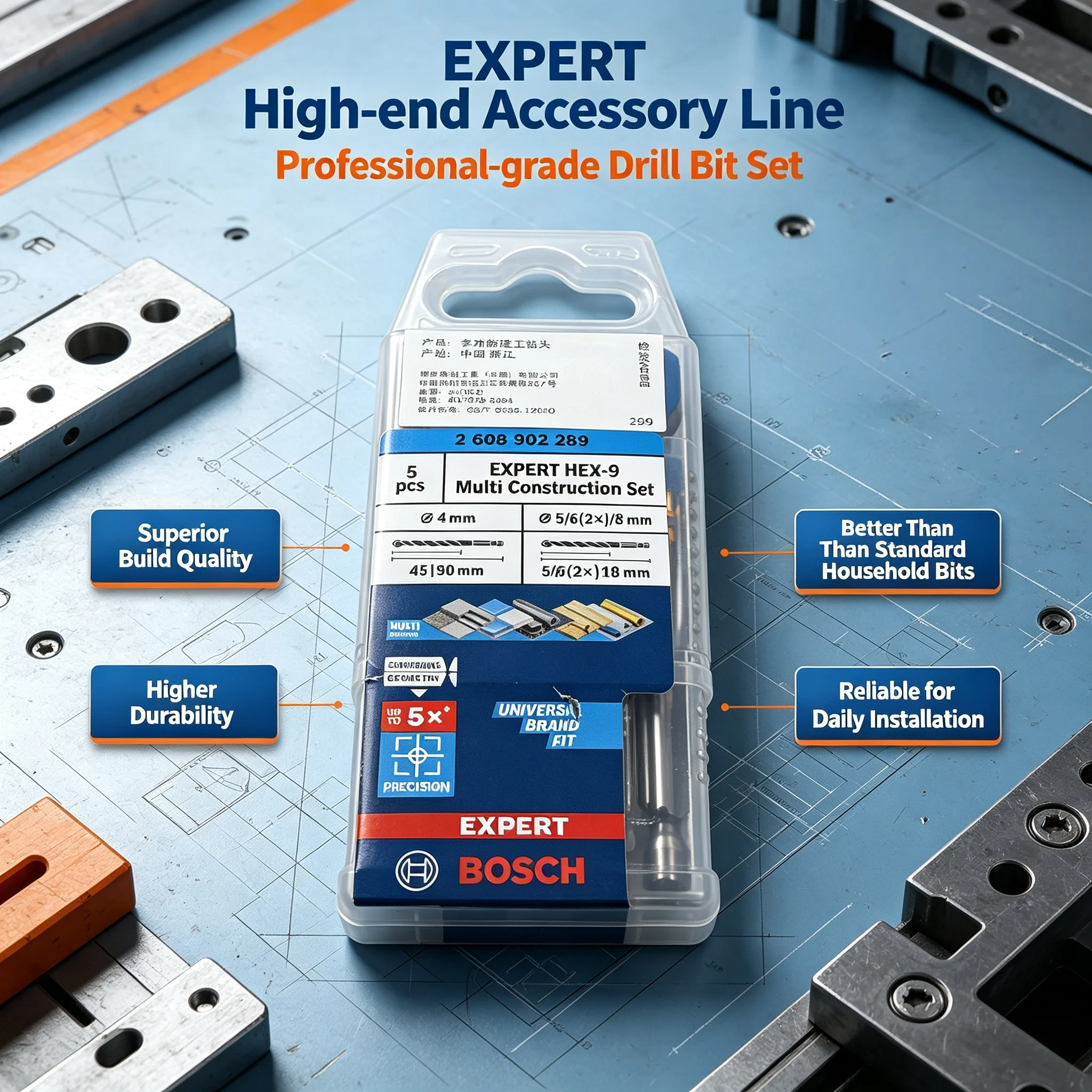 BOSCH 2608902289 EXPERT HEX-9  – Drill Bit Set Bewertung und Preis
