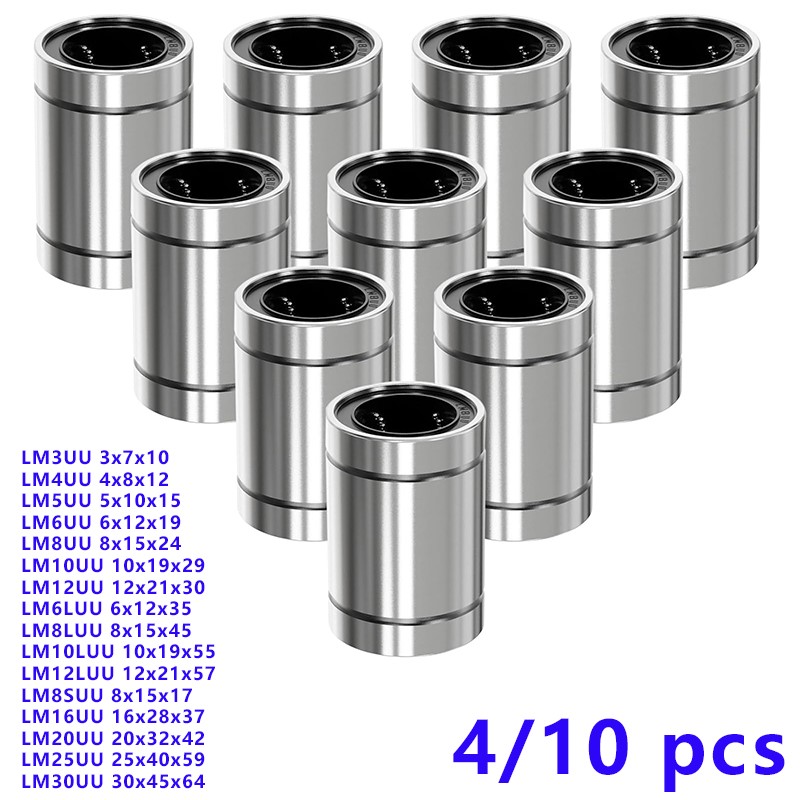 4/10PCS LM8UU LM10UU LM16UU LM – Linear Rod 8Mm Bewertung und Preis